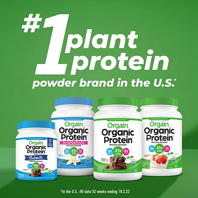 Orgain Vanilla Sport Plant-Based Protein Powder