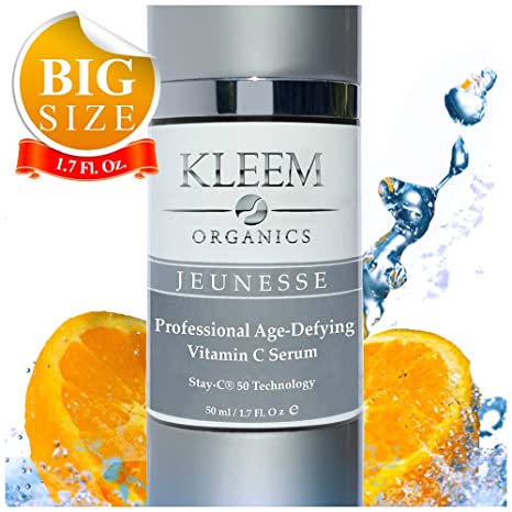 Organic Vitamin C Serum with Hyaluronic Acid for Face and Eye