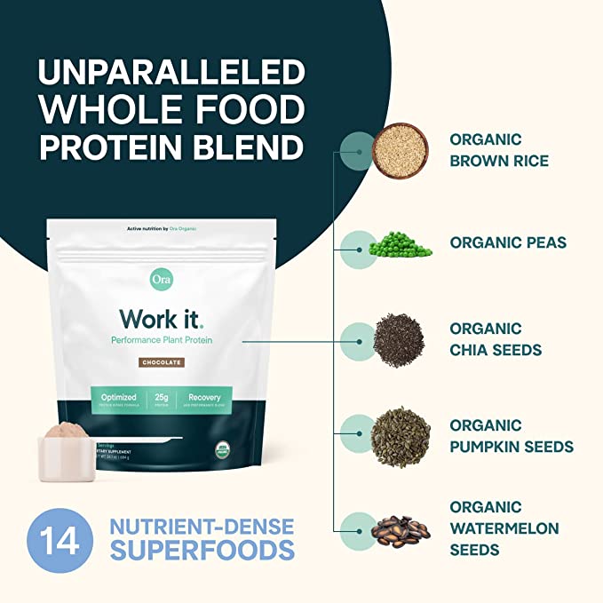 Ora Organic Work It: Ultra Clean Plant-Based Protein Powder